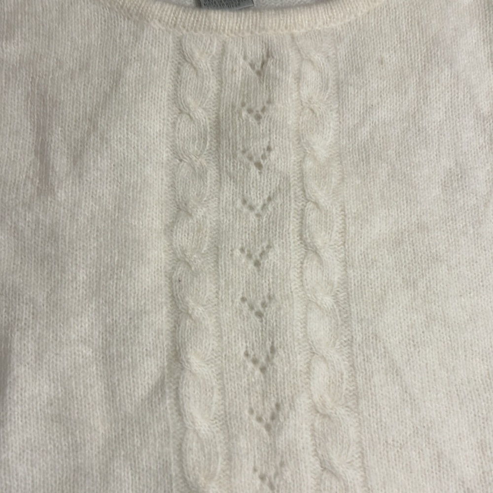 Jacqueline Ferrar Vintage Lambswool Rabbit Angora Shirt Sleeve Sweater EUC - Picture 3 of 11